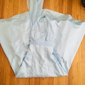 David’s Bridal ice blue dress